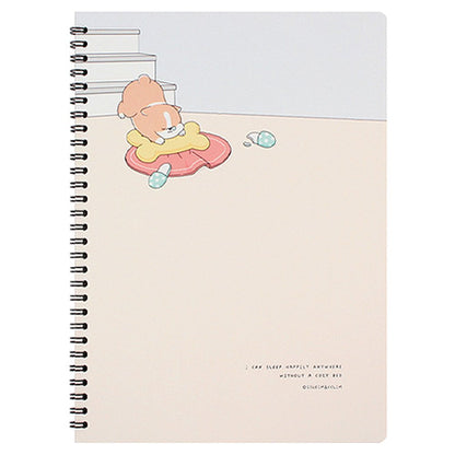 Sleeping Dog 10" Spiral Ruled Notebook