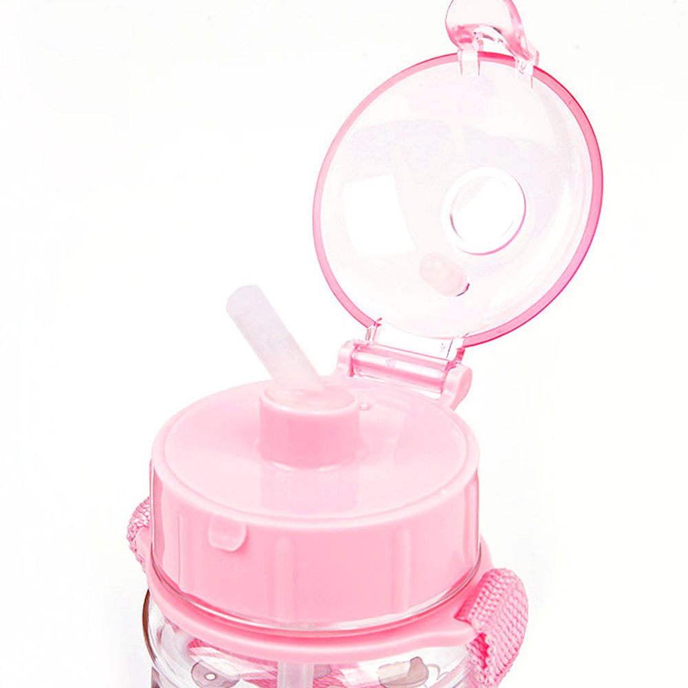 Hello Kitty Premium Water Bottle With Straw 18cm x 7.5cm