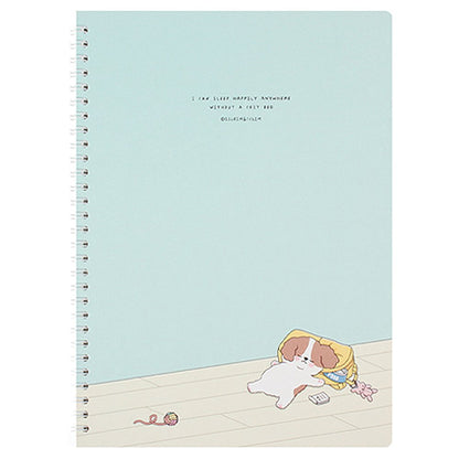 Sleeping Dog 10" Spiral Ruled Notebook