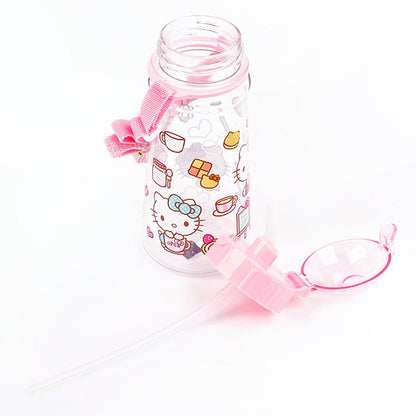 Hello Kitty Premium Water Bottle With Straw 18cm x 7.5cm