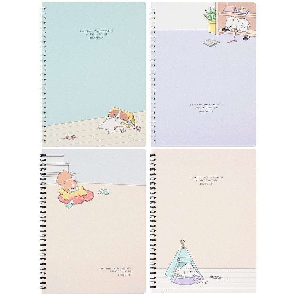 Sleeping Dog 10" Spiral Ruled Notebook