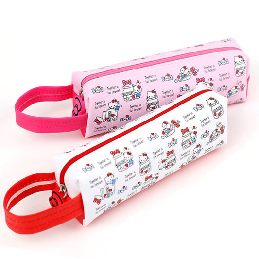 Hello Kitty Rectangular Pencil Pouch With Handle