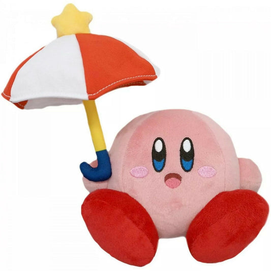 Little Buddy Kirby's Adventure All Star Collection Umbrella / Parasol Kirby Plush, 7"