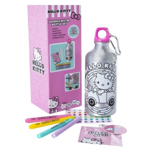 Sanrio Hello Kitty Doodle Water Bottle Set